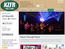 Tablet Screenshot of kzfr.org